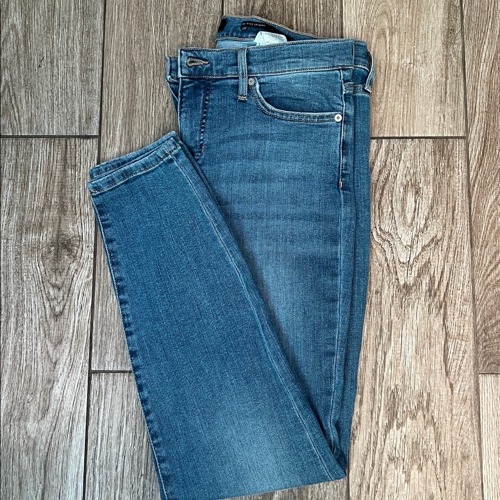 FINAL!  Banana Republic Mid-Rise Skinny Blue Denim Jeans- Sz 30 - Picture 8 of 9